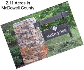 2.11 Acres in McDowell County