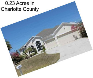 0.23 Acres in Charlotte County