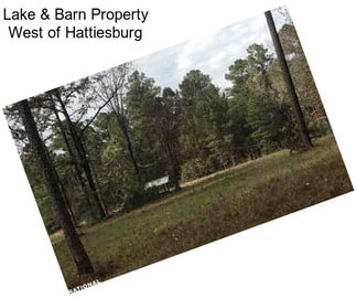 Lake & Barn Property West of Hattiesburg