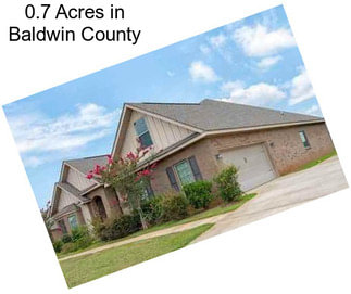 0.7 Acres in Baldwin County