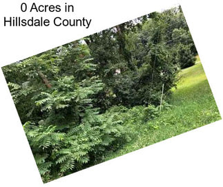 0 Acres in Hillsdale County