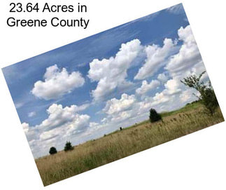23.64 Acres in Greene County