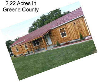 2.22 Acres in Greene County