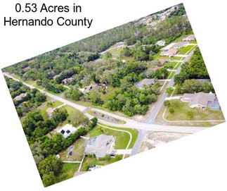 0.53 Acres in Hernando County