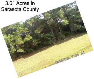 3.01 Acres in Sarasota County