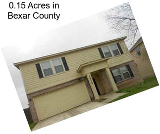 0.15 Acres in Bexar County