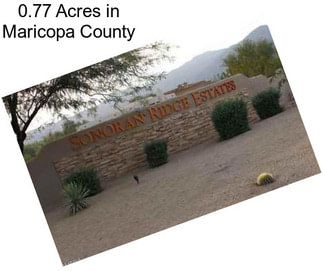 0.77 Acres in Maricopa County