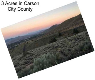 3 Acres in Carson City County