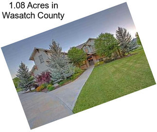 1.08 Acres in Wasatch County