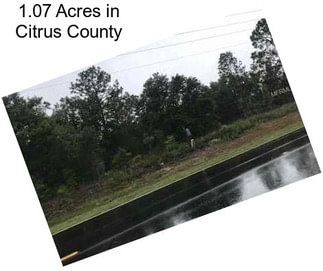 1.07 Acres in Citrus County