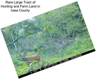 Rare Large Tract of Hunting and Farm Land in Iowa County