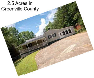 2.5 Acres in Greenville County