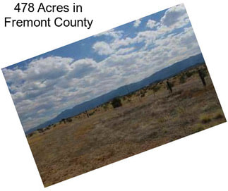 478 Acres in Fremont County
