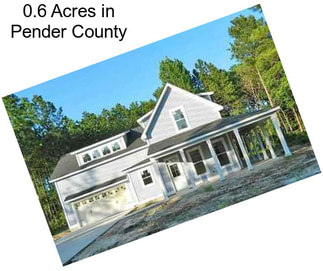 0.6 Acres in Pender County