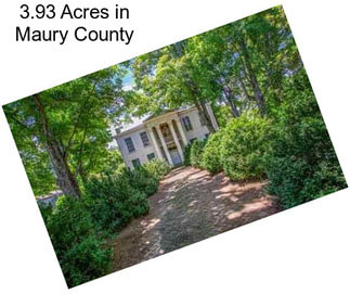 3.93 Acres in Maury County