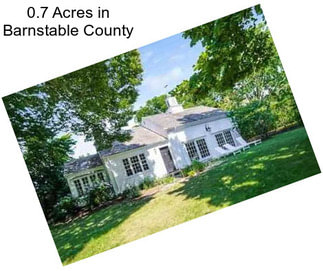 0.7 Acres in Barnstable County