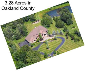 3.28 Acres in Oakland County