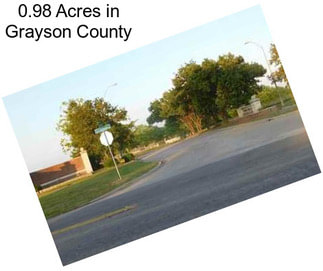 0.98 Acres in Grayson County