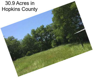 30.9 Acres in Hopkins County