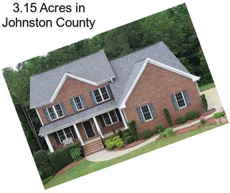 3.15 Acres in Johnston County