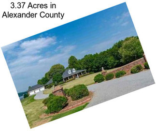 3.37 Acres in Alexander County