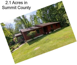 2.1 Acres in Summit County