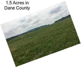 1.5 Acres in Dane County