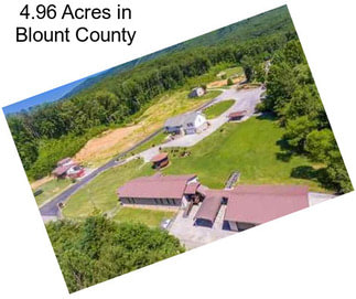 4.96 Acres in Blount County