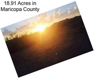 18.91 Acres in Maricopa County