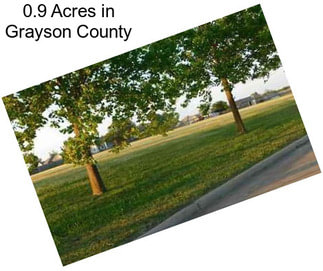 0.9 Acres in Grayson County