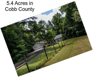 5.4 Acres in Cobb County