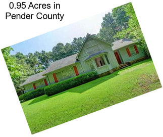 0.95 Acres in Pender County