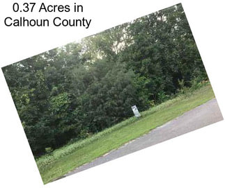 0.37 Acres in Calhoun County
