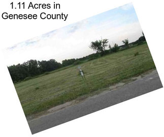 1.11 Acres in Genesee County