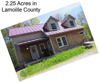 2.25 Acres in Lamoille County
