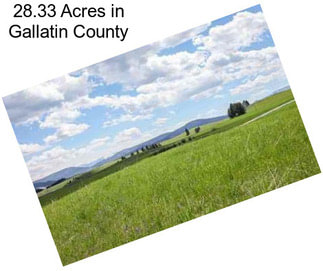 28.33 Acres in Gallatin County