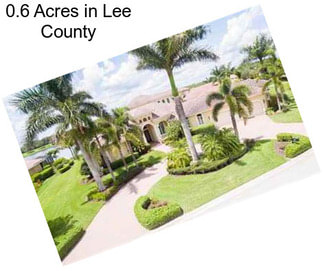 0.6 Acres in Lee County