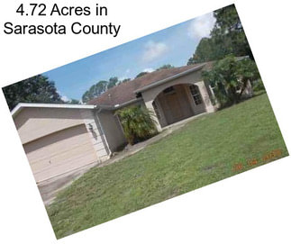 4.72 Acres in Sarasota County