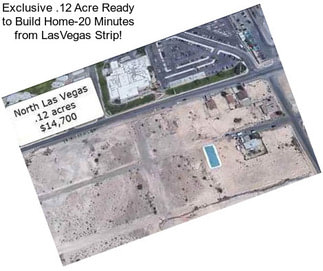 Exclusive .12 Acre Ready to Build Home-20 Minutes from LasVegas Strip!
