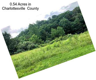 0.54 Acres in Charlottesville  County