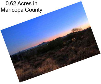 0.62 Acres in Maricopa County