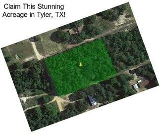 Claim This Stunning Acreage in Tyler, TX!