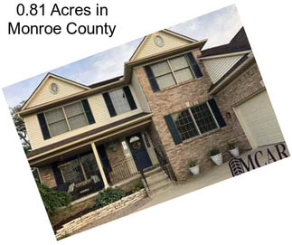 0.81 Acres in Monroe County