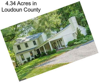 4.34 Acres in Loudoun County