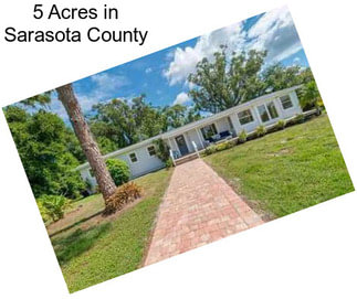 5 Acres in Sarasota County