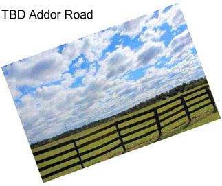 TBD Addor Road