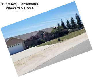 11.18 Acs. Gentleman\'s Vineyard & Home