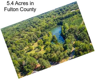 5.4 Acres in Fulton County