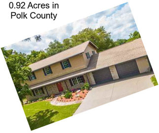 0.92 Acres in Polk County
