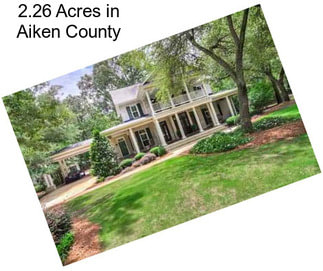 2.26 Acres in Aiken County